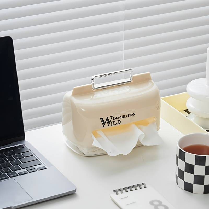 Solid Tissue Paper Box, Napkin Dispenser Container, Desktop Tissue Holder, Multipurpose Scarves Box, Modern Style Handkerchief Box Solid Tissue Paper Box, Napkin Dispenser Container, Desktop Tissue Holder, Multipurpose Scarves Box, Modern Style Handkerchief Box